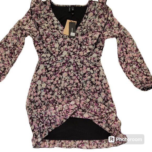 Vero Moda Vmina Inga Ditzy Floral Short Babydoll Ruffle Dress Nordstrom NEW - Picture 7 of 16
